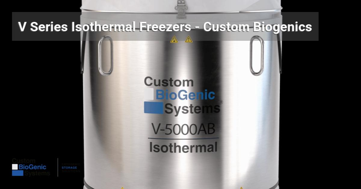 Freezer Progrid V Series Isothermal Freezers | Custom Biogenic Systems